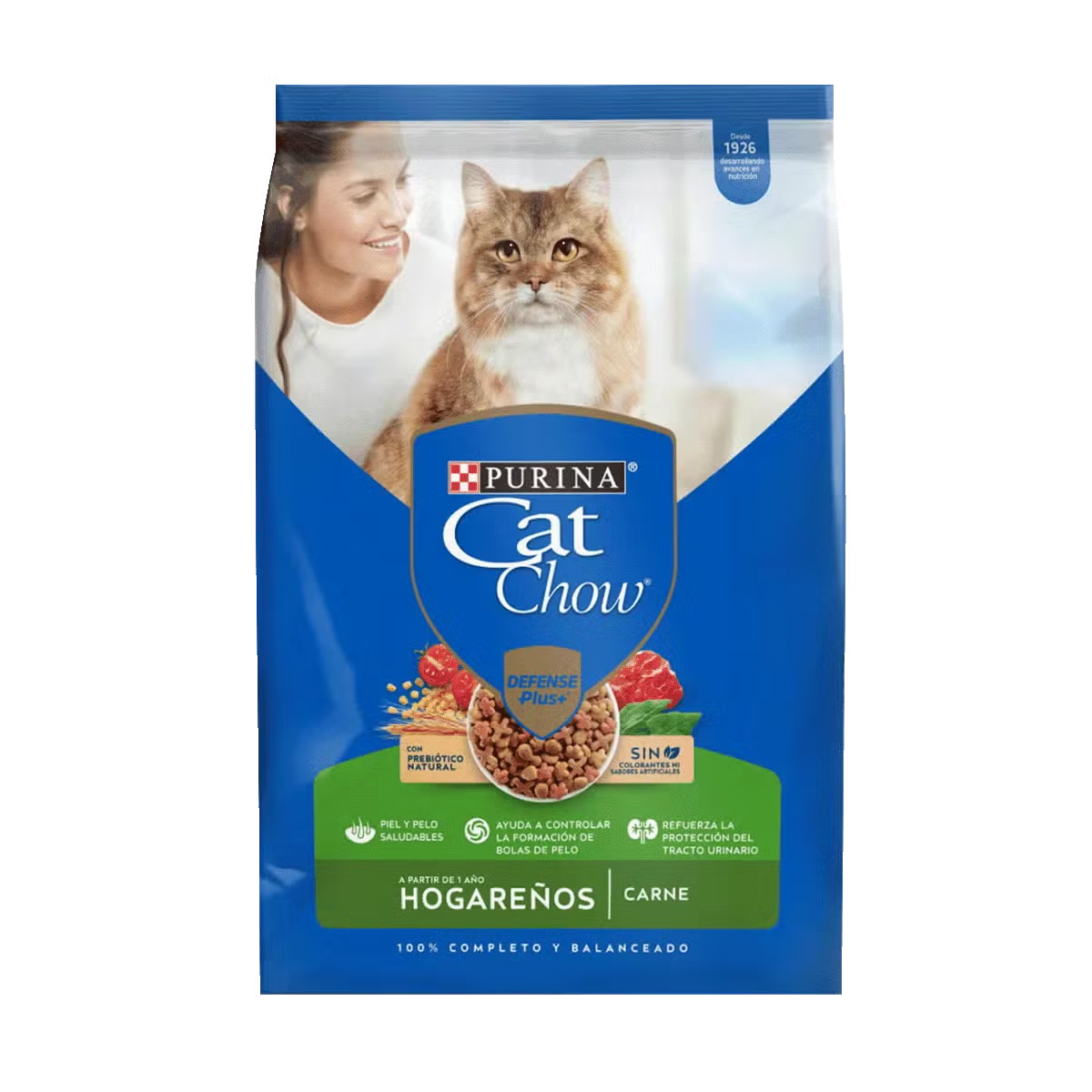 Alimento Seco para Gatos - Cat Chow Hogareños Carne