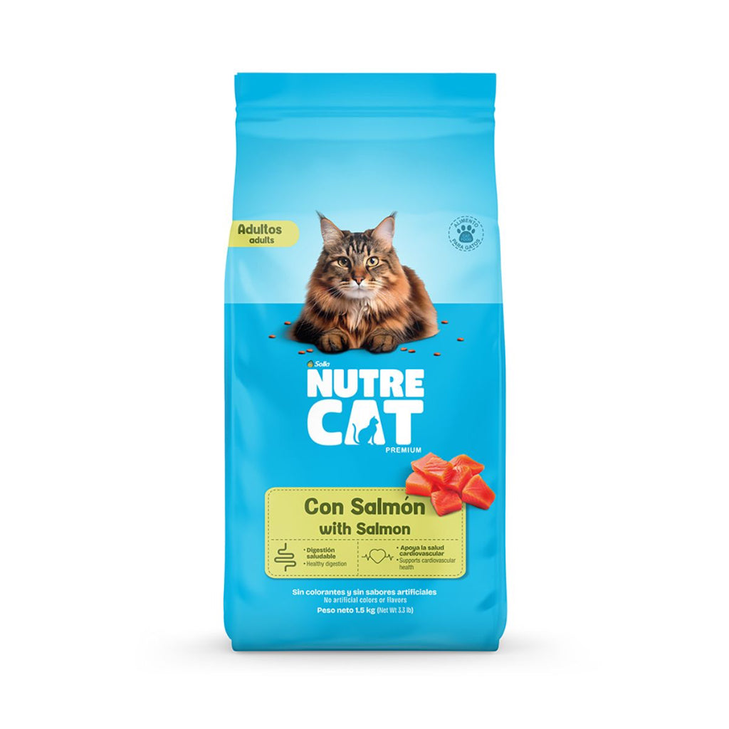 Alimento Seco Gatos - Nutrecat Adultos con Salmón