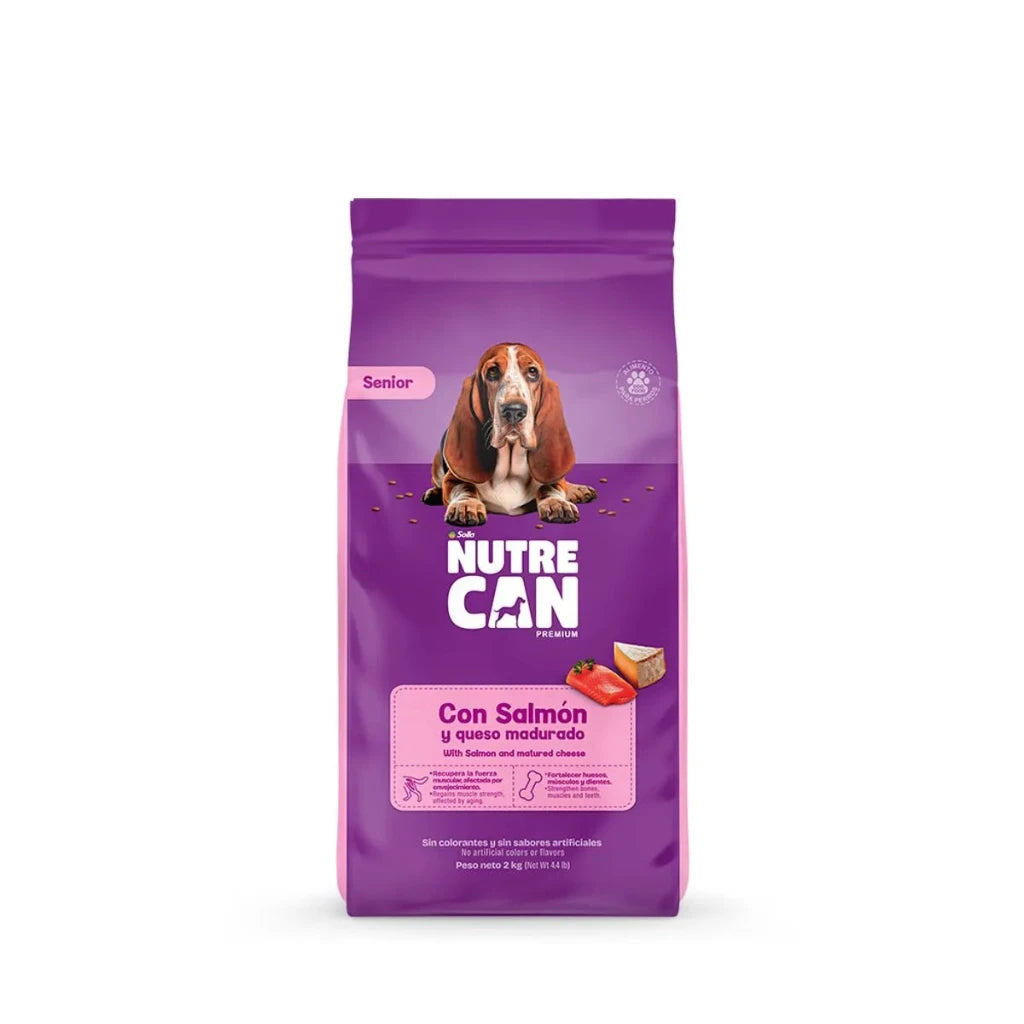 Alimento Seco para Perro - Nutrecan Senior con Salmón y Queso Madurado