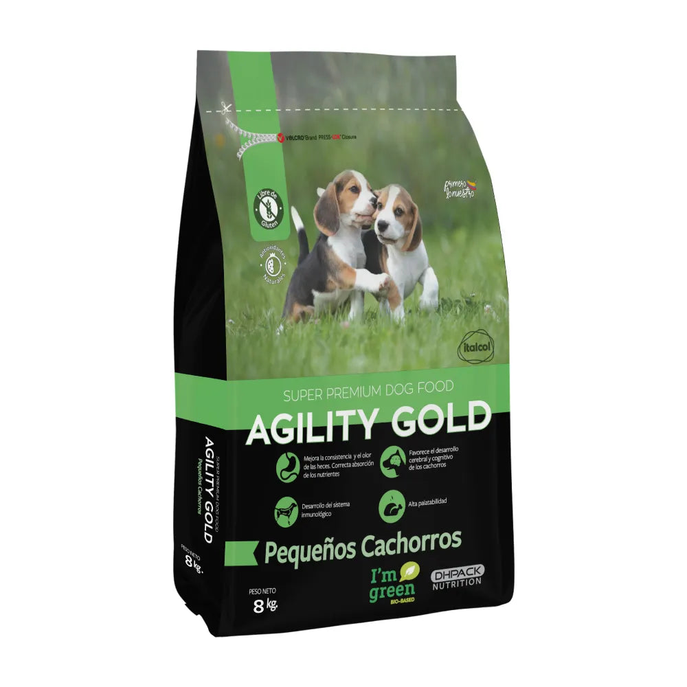 Alimento Seco Perros - Agility Gold Pequeños Cachorros