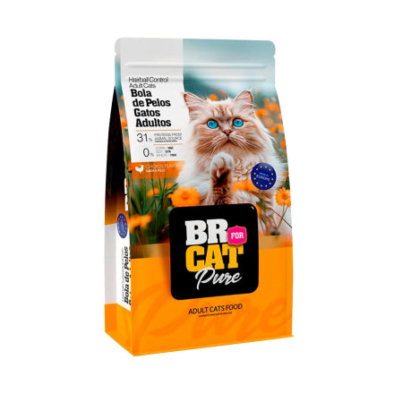 Alimento Seco para Gato - Br For Cat Pure Bola de Pelos