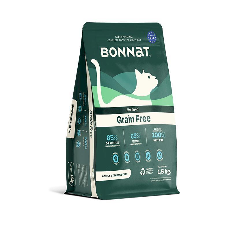 Alimento Seco para Gatos - Bonnat Grain Free Sterilized