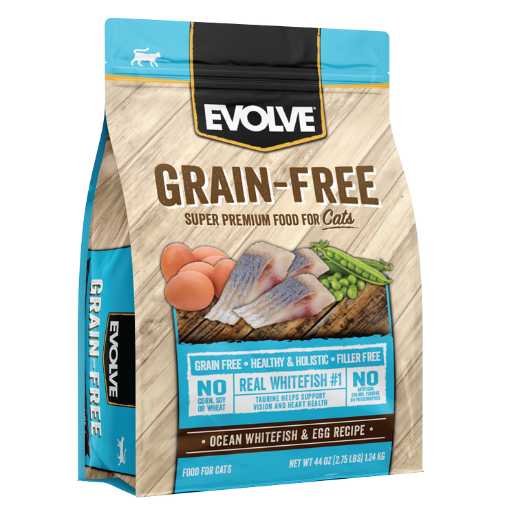Alimento Seco para Gatos - Evolve Grain Free Ocean Whitefish & Egg