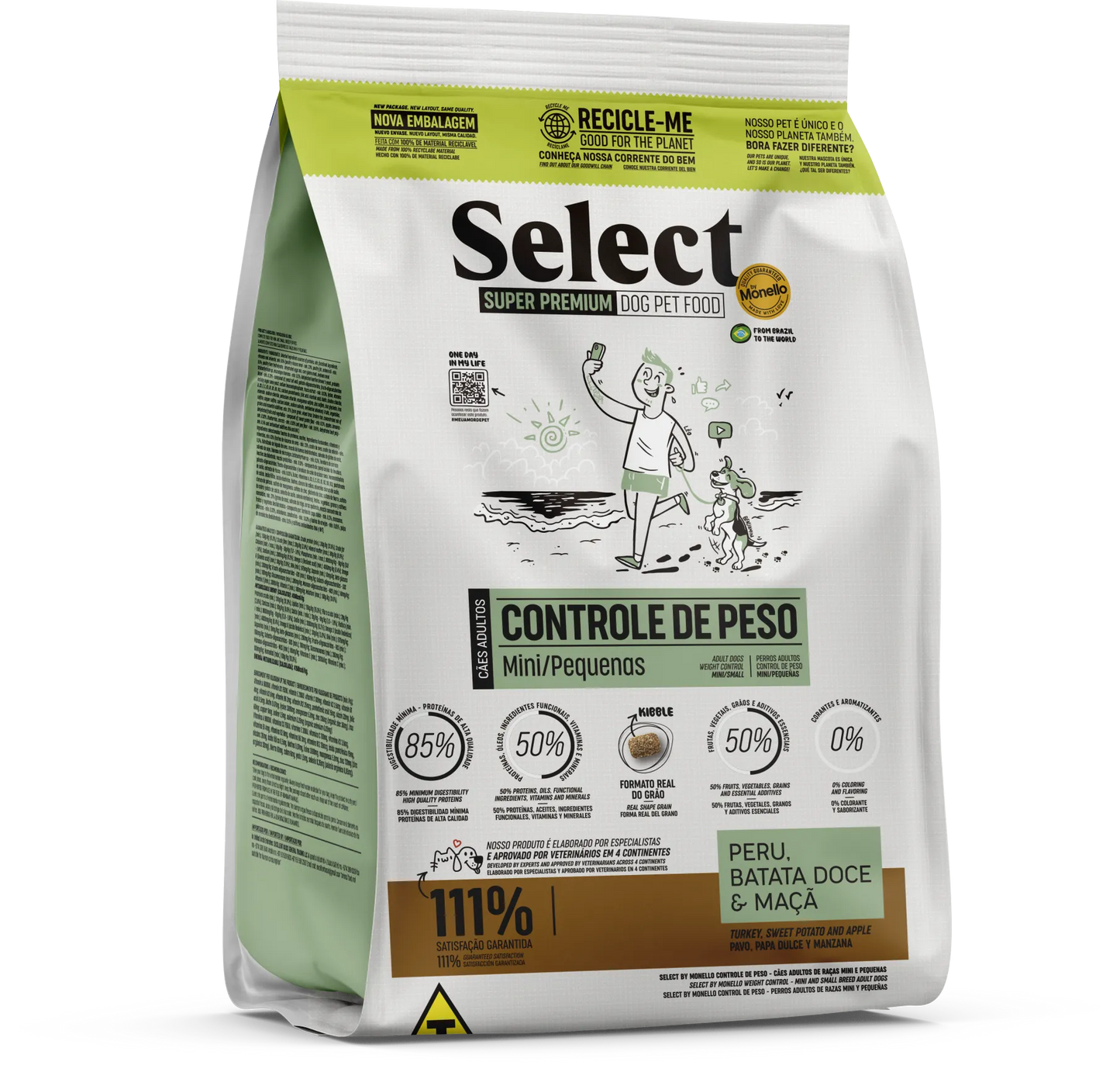 Monello Select Adultos Control de Peso Razas Mini/Pequeñas