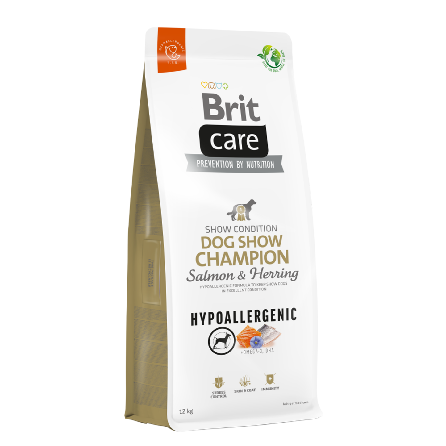 Alimento Seco para Perro - Brit Care Hypoallergenic Dog Show Champion Salmon & Herring