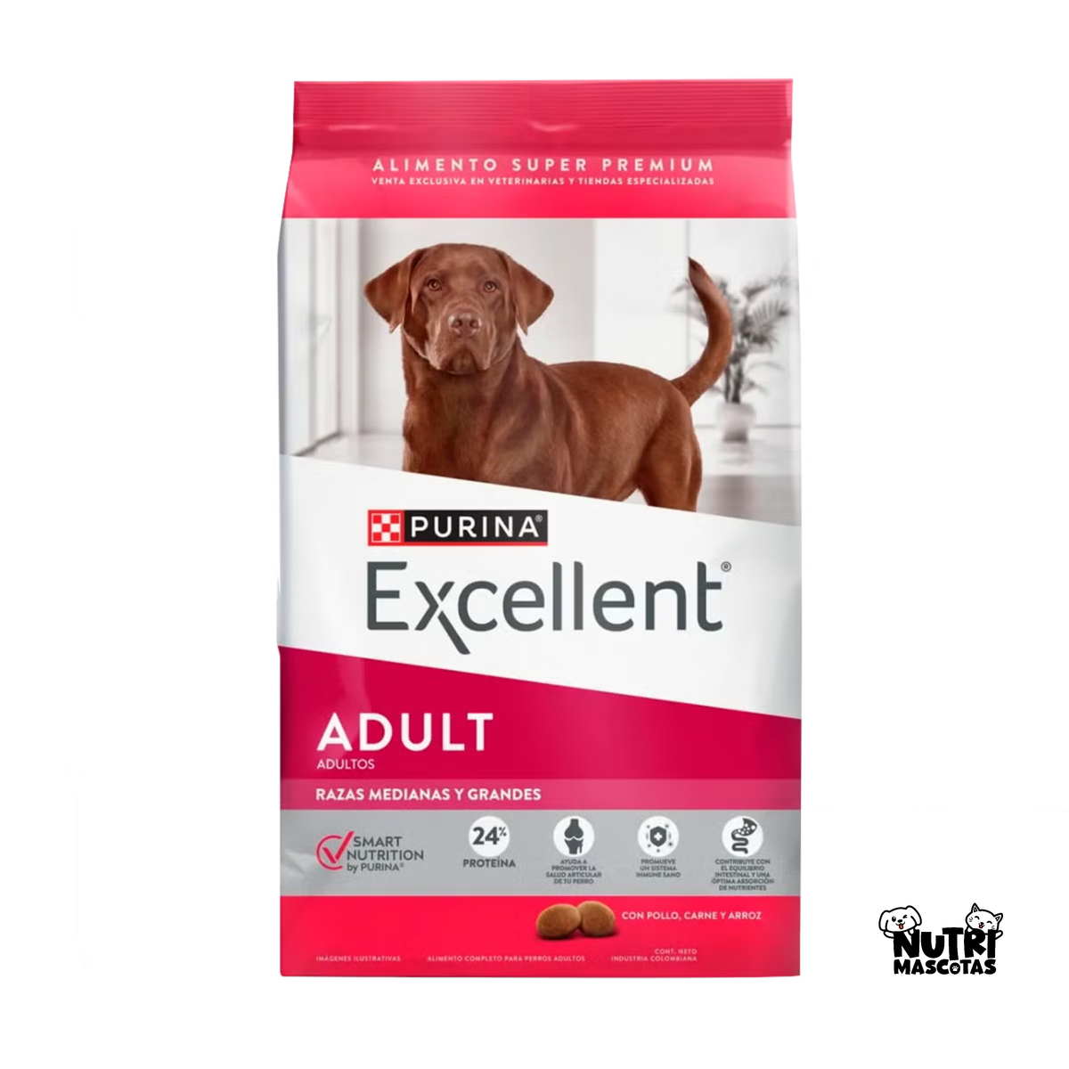 Alimento Seco para Perro - Excellent Adult Razas Medianas y Grandes