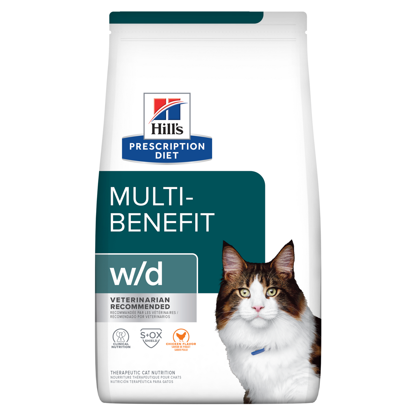 Alimento Seco para Gato - Hills Prescription Diet w/d Multi-Benefit