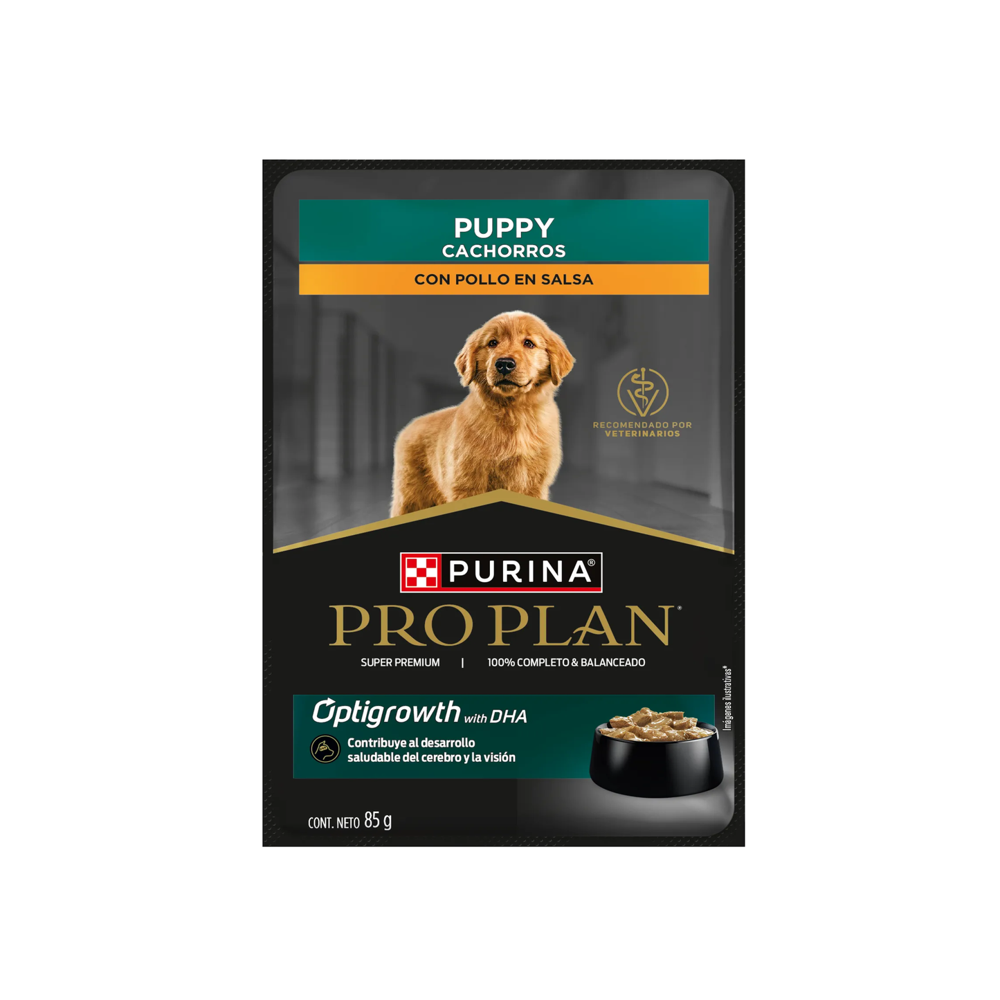 Alimento Humedo para Perro - Pro Plan Cachorros con Pollo en Salsa 85 gr