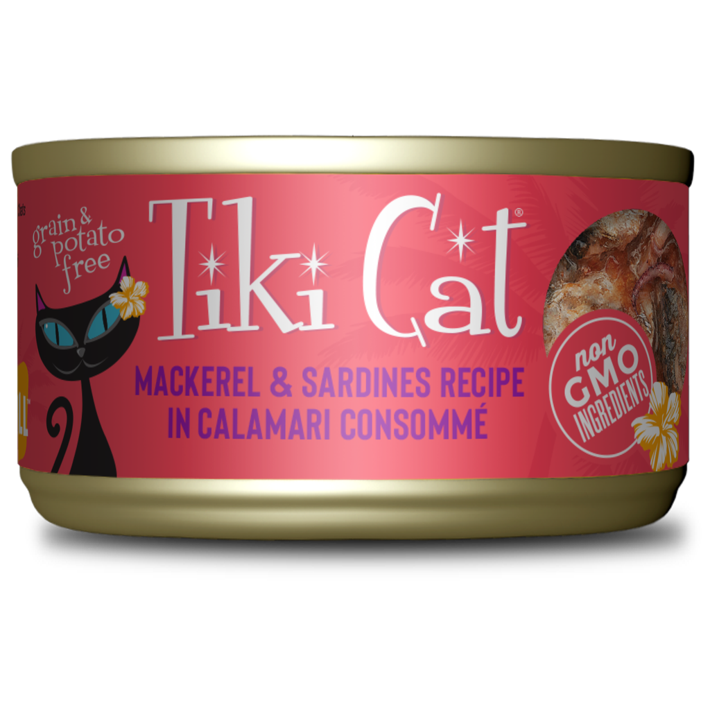 Alimento Húmedo para Gatos - Tiki Cat Grill Caballa y Sardinas x 80 gr