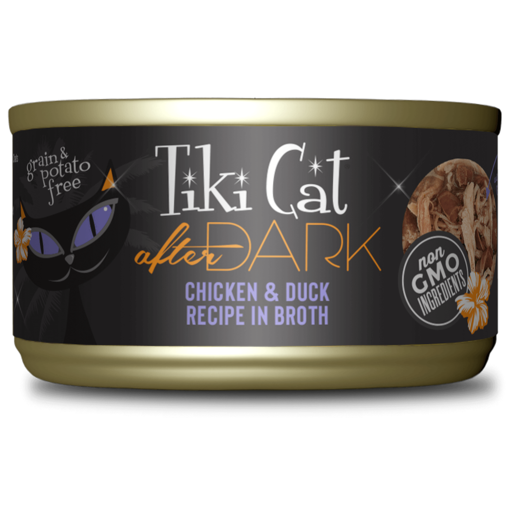 Alimento Húmedo para Gatos - Tiki Cat After Dark Pollo y Pato x 80 gr