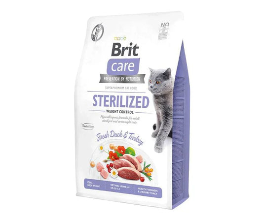 Alimento Seco para Gato - Brit Care Sterilized Weight Control Fresh Duck & Turkey