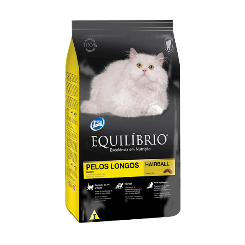 Alimento Seco Gatos - Equilibrio Pelos Longos