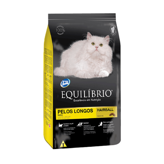 Alimento Seco Gatos - Equilibrio Pelos Longos
