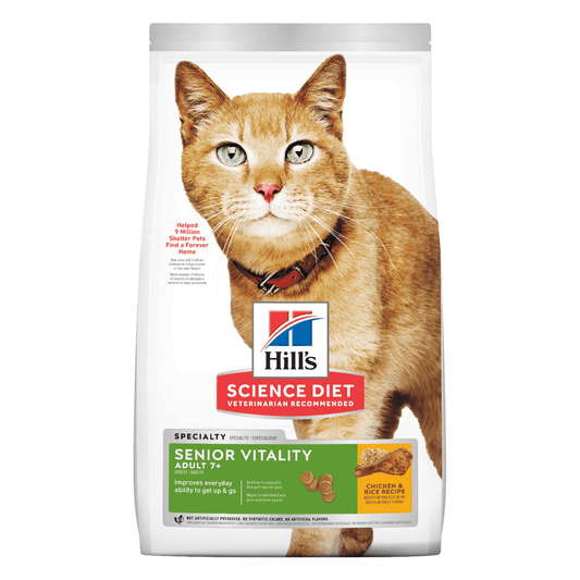Alimento Seco para Gatos - Hills Science Diet Adult 7+ Senior Vitality