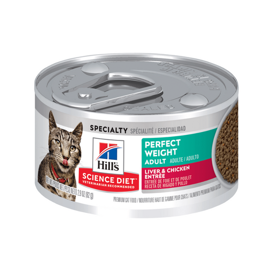 Alimento Húmedo para Gatos - Hills Science Diet Perfect Weight Adult