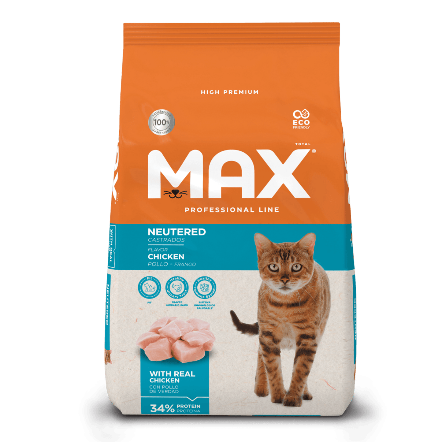 Alimento Seco para Gatos - Max Professional Line Castrados