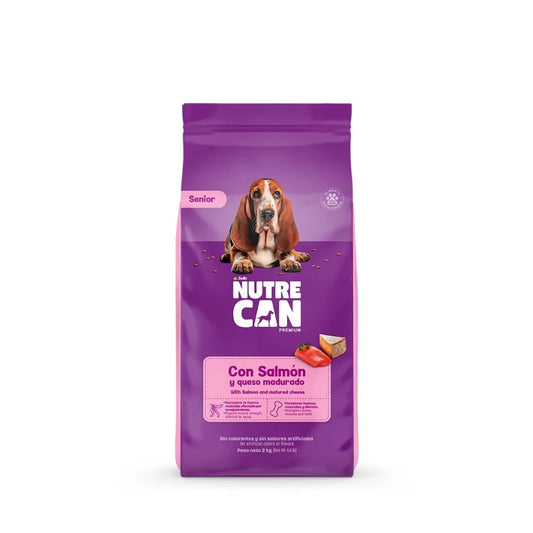 Alimento Seco para Perro - Nutrecan Senior con Salmón y Queso Madurado