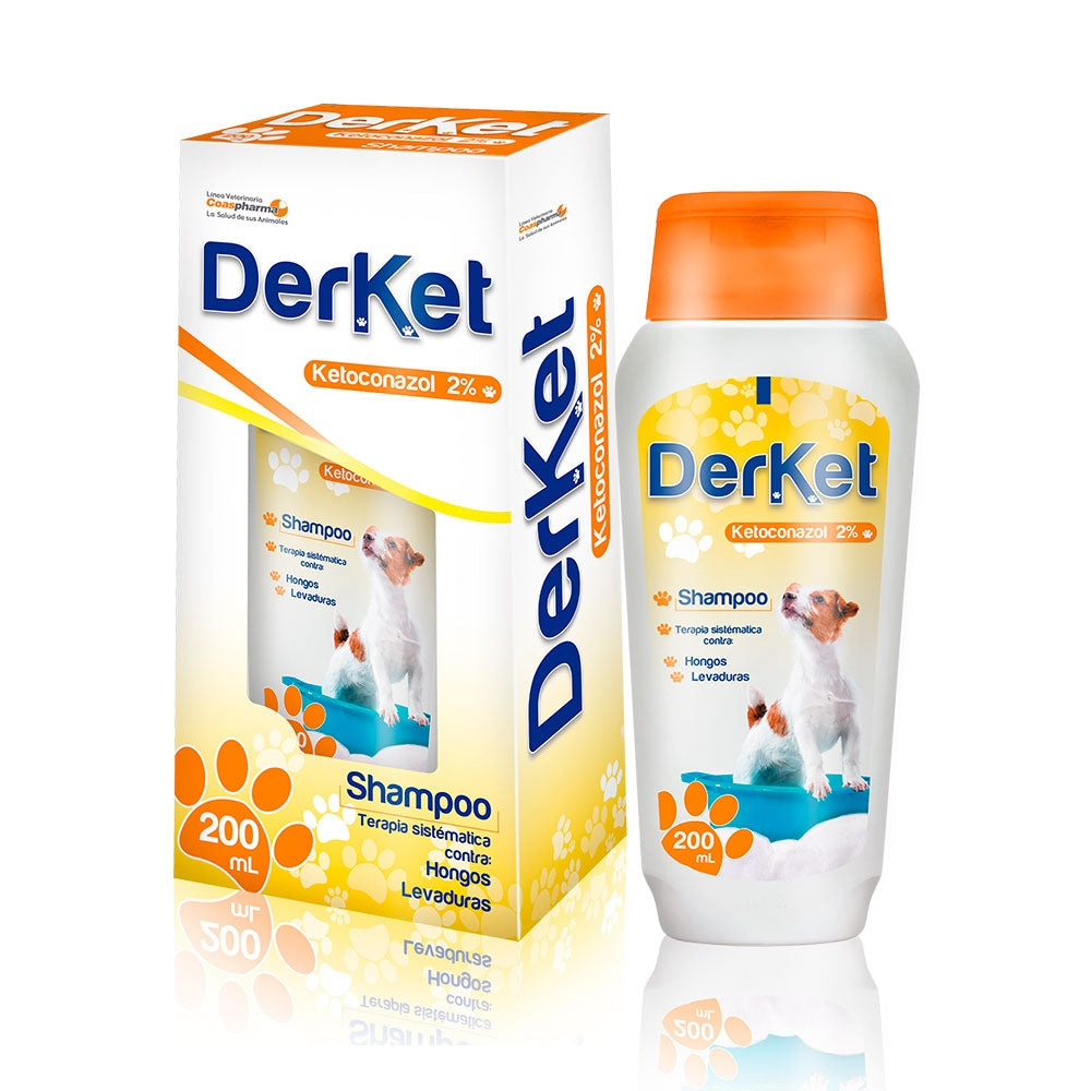 Shampoo para Mascotas - Derket Ketoconazol 2%