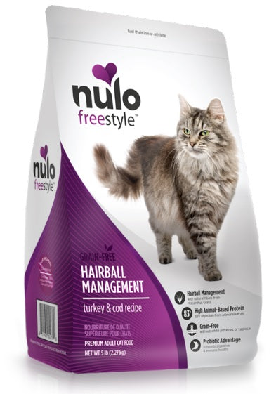 Nulo Cat Grain Free Hairball Management Pavo Y Bacalao