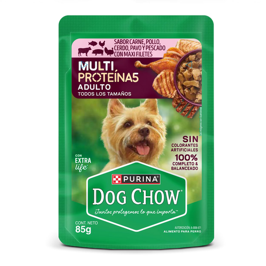 Alimento Húmedo para Perros - Dog Chow Adulto Multiproteinas 85 gr