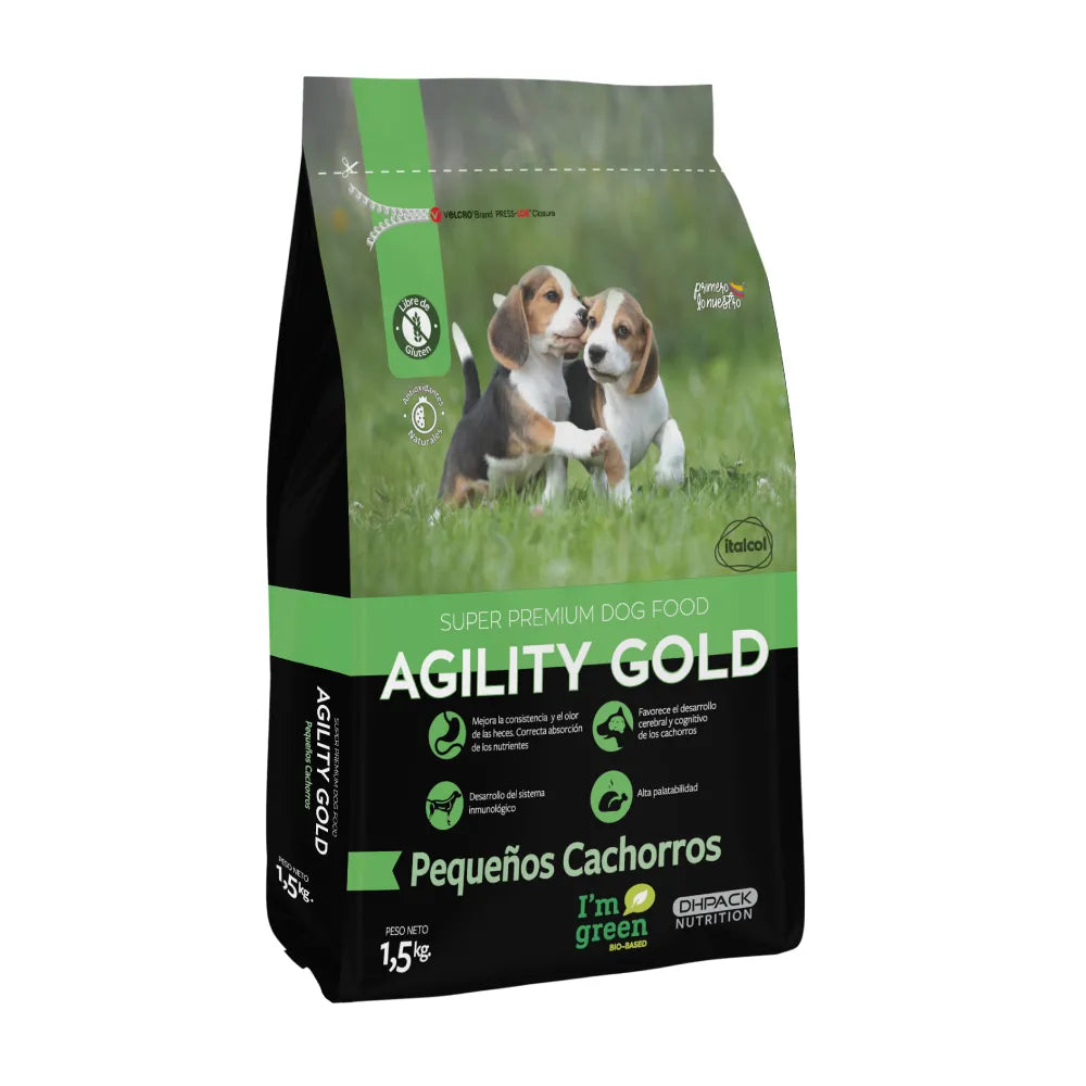 Alimento Seco Perros - Agility Gold Pequeños Cachorros