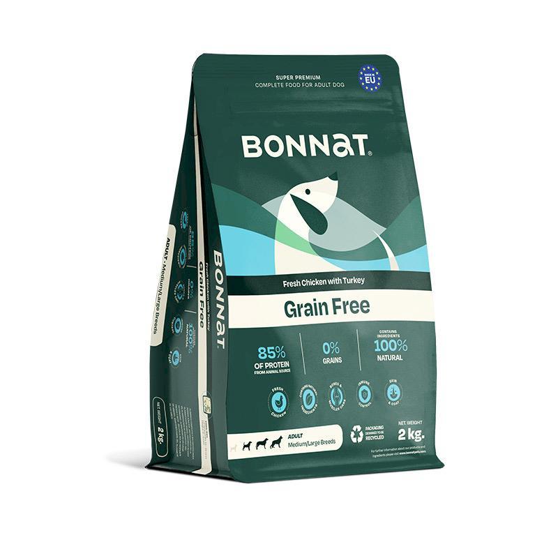 Alimento Seco para Perro - Bonnat Grain Free Medium/Large Breeds