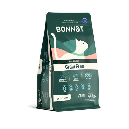 Alimento Seco para Gato - Bonnat Grain Free Kitten