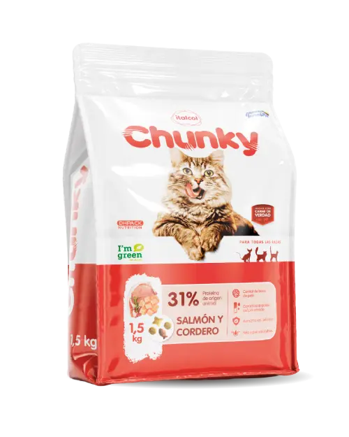 Alimento Seco para Gato - Chunky Salmon y Cordero