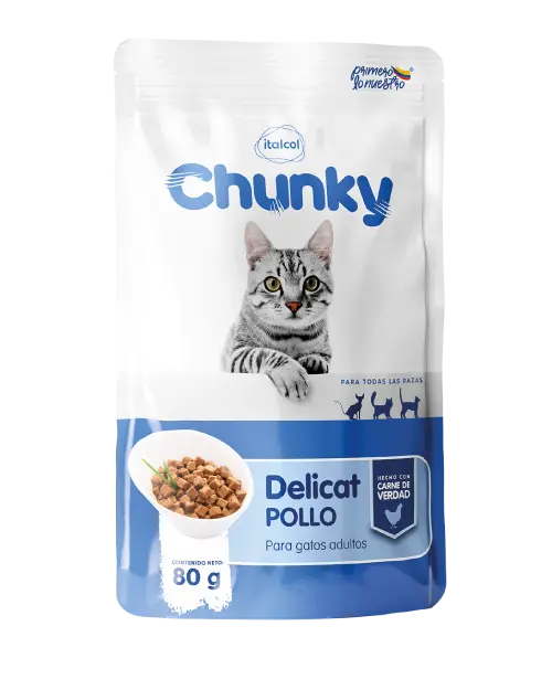 Alimento Húmedo Gatos - Chunky Delicat Trozos de Pollo