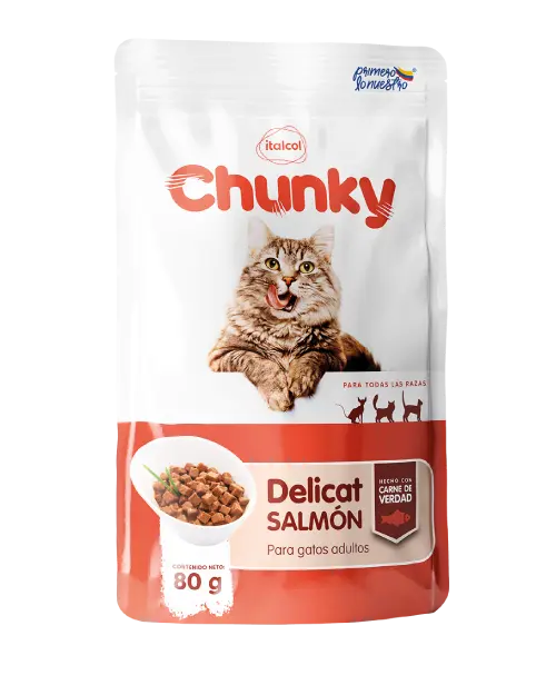 Alimento Húmedo Gatos - Chunky Delicat Trozos de Salmón