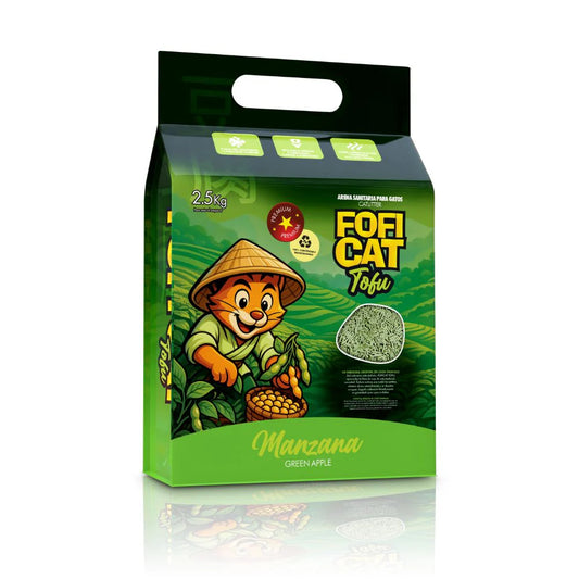 Arena para Gato - Fofi Cat Tofu Manzana 2.5 kg