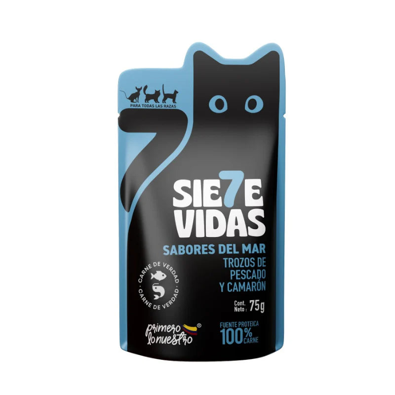 Alimento Húmedo para Gato - Siete Vidas Sabores del Mar