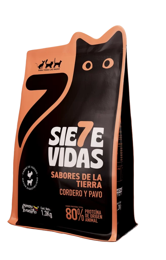 Alimento Seco para Gatos - SIete Vidas Sabores de la Tierra