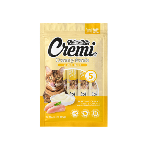 Snack para Gato - Naturalistic Cremi Chicken 5 Sachets