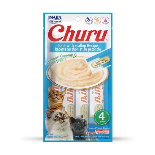 Snack para Gatos - Churu Atún con Vieira x 4 Unidades