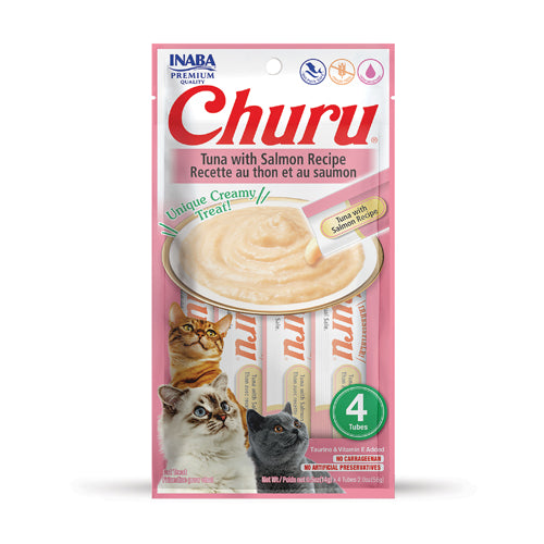 Snack para Gatos - Churu Atún con Salmón x 4 Unidades