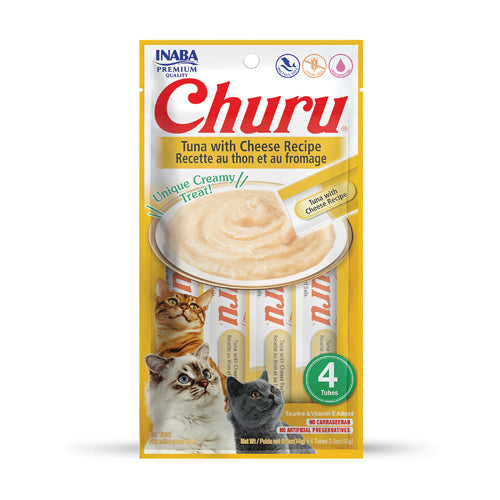 Snack para Gatos - Churu Atún con Queso x 4 Unidades