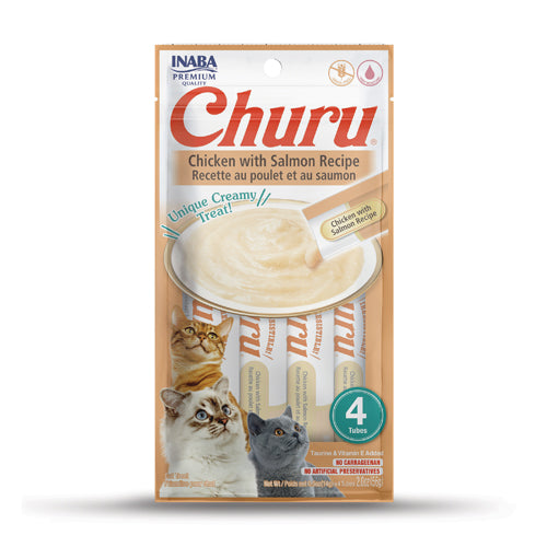 Snack para Gatos - Churu Pollo con Salmón x 4 Unidades