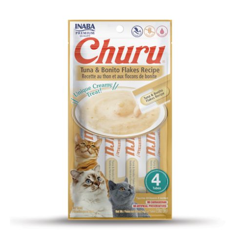 Snack para Gatos - Churu Atún y Bonito Flakes x 4 Unidades