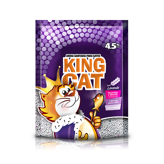 Arena para Gatos - King Cat Aroma Lavanda