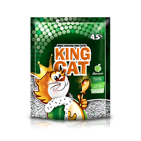 Arena para Gatos - King Cat Aroma Manzana