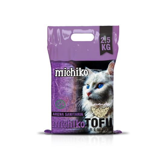 Arena para Gato - Michiko Tofu Premium Aroma Lavanda