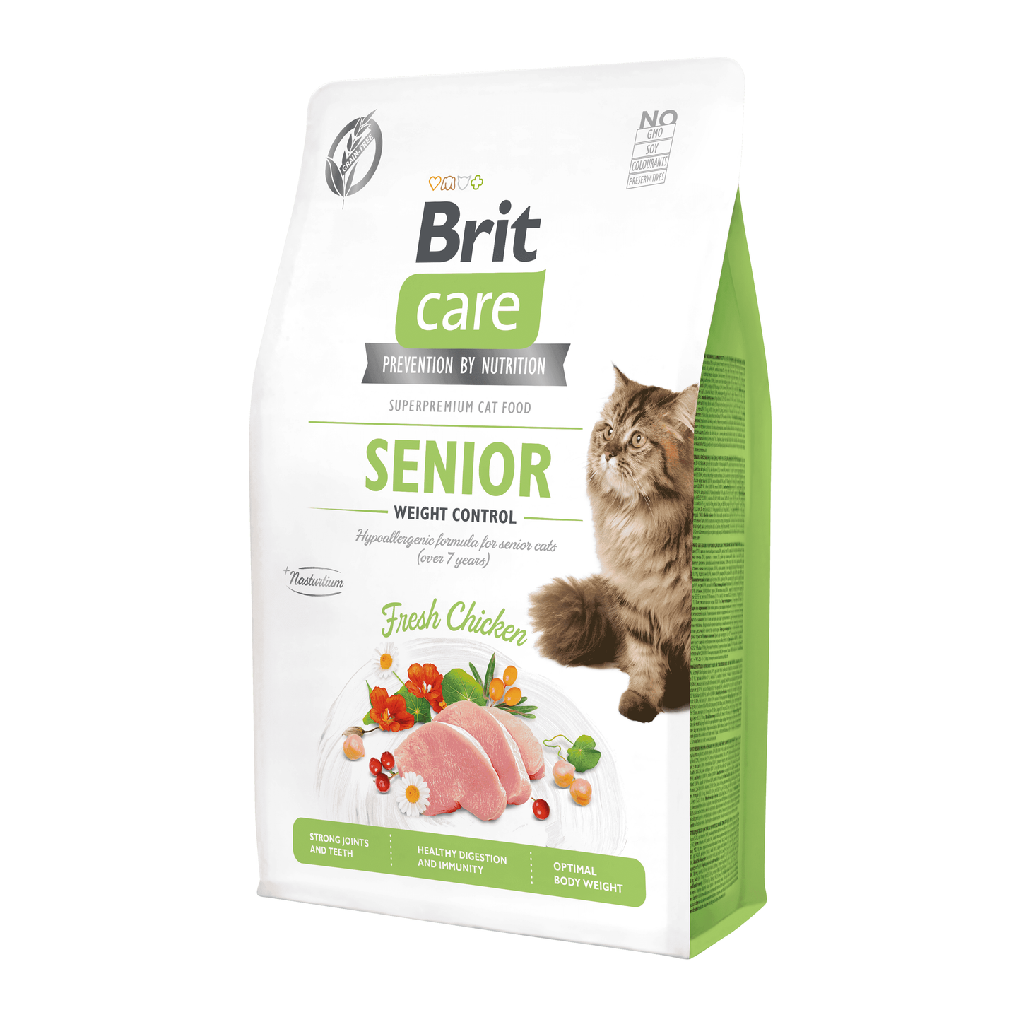 Alimento Seco para Gato - Brit Care Senior Weight Control