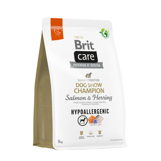 Alimento Seco para Perro - Brit Care Hypoallergenic Dog Show Champion Salmon & Herring