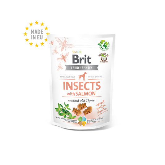 Snack para Perro - Brit Care Insects with Salmon 200 gr