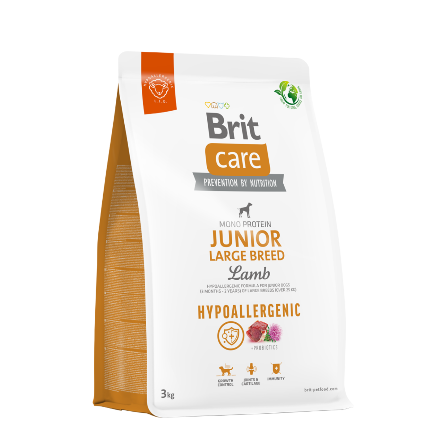 Alimento Seco para Perro - Brit Care Hypoallergenic Junior Large Breed Lamb
