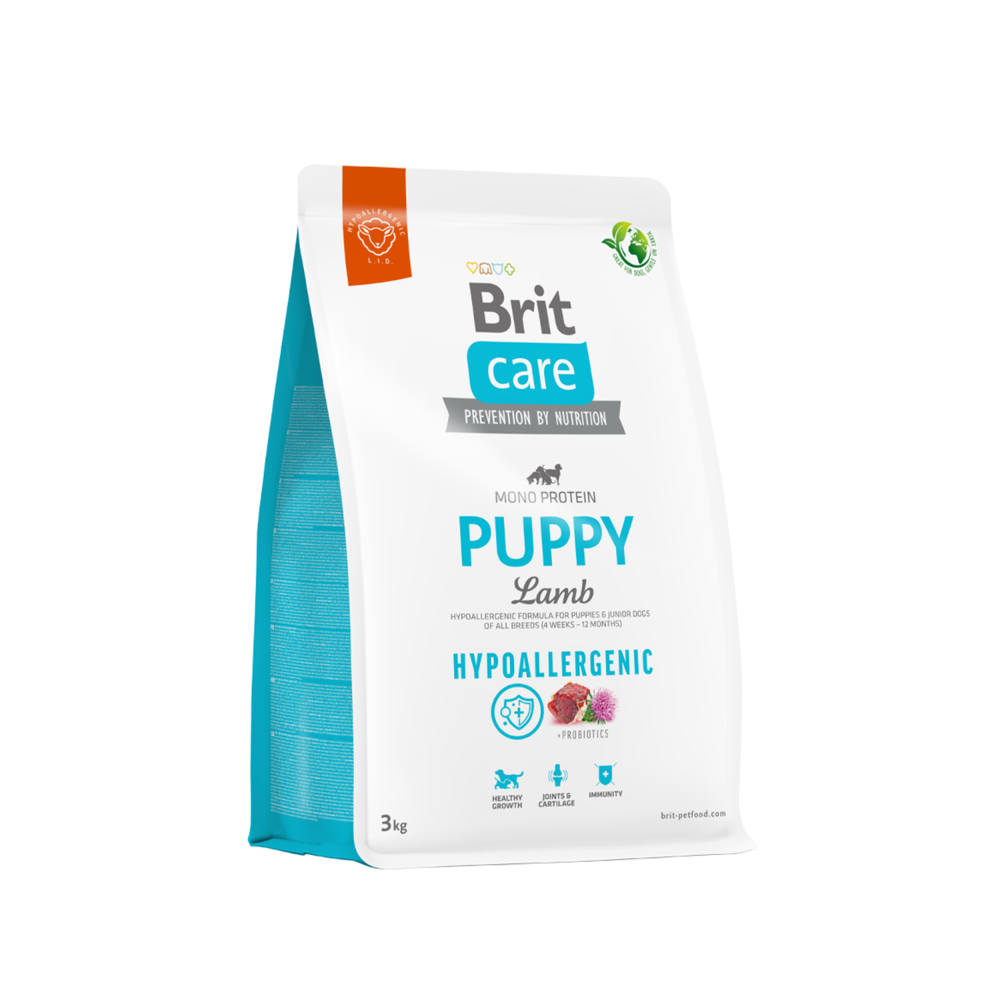 Alimento Seco para Perro - Brit Care Hypoallergenic Puppy Lamb