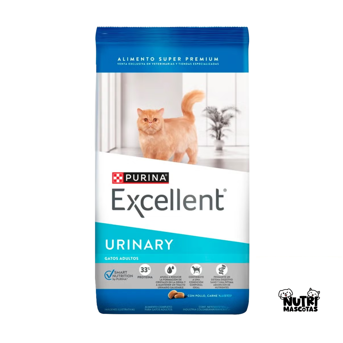Alimento Seco para Gato - Excellent Urinary Gatos Adultos