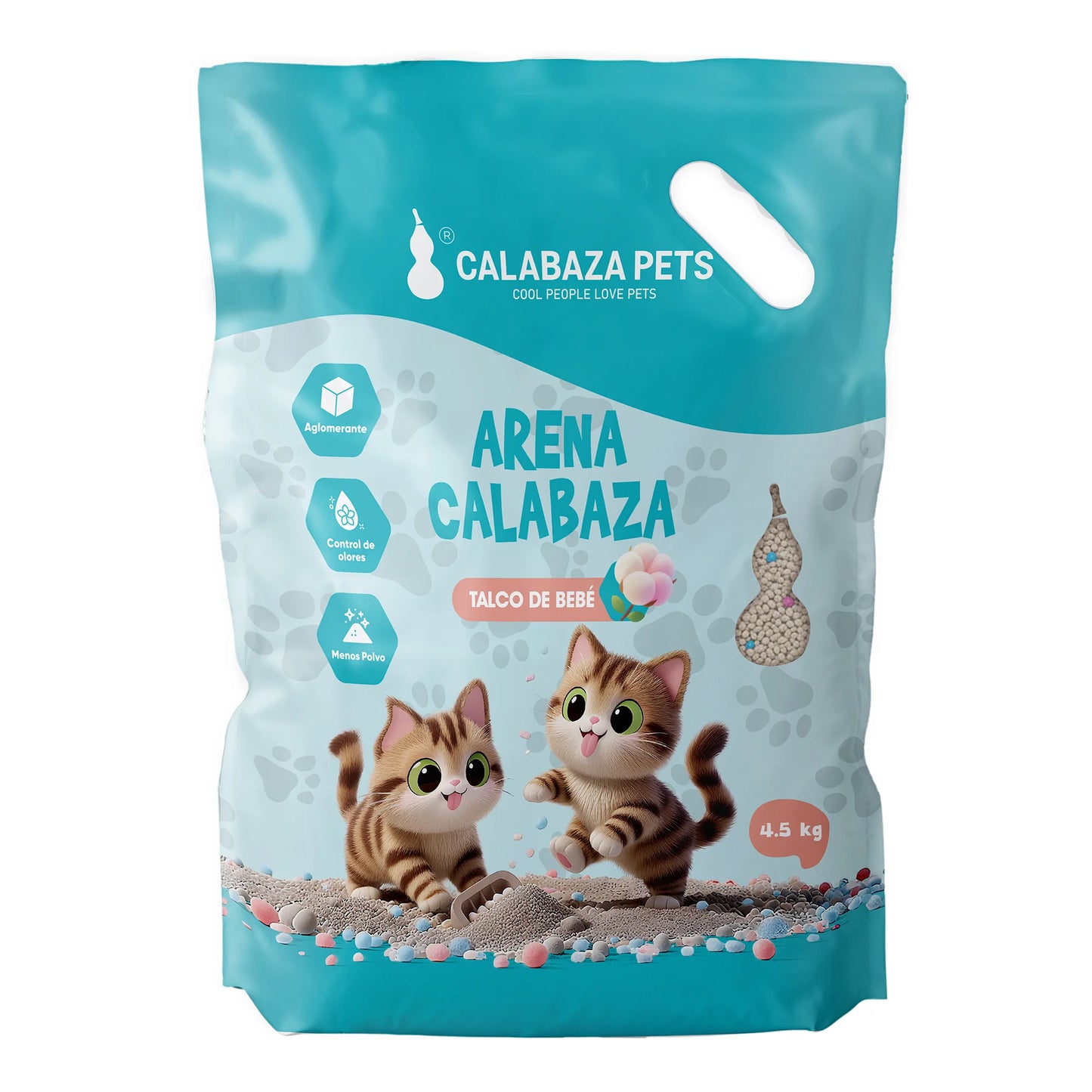 Arena para Gato - Calabaza Pets Talco de Bebe