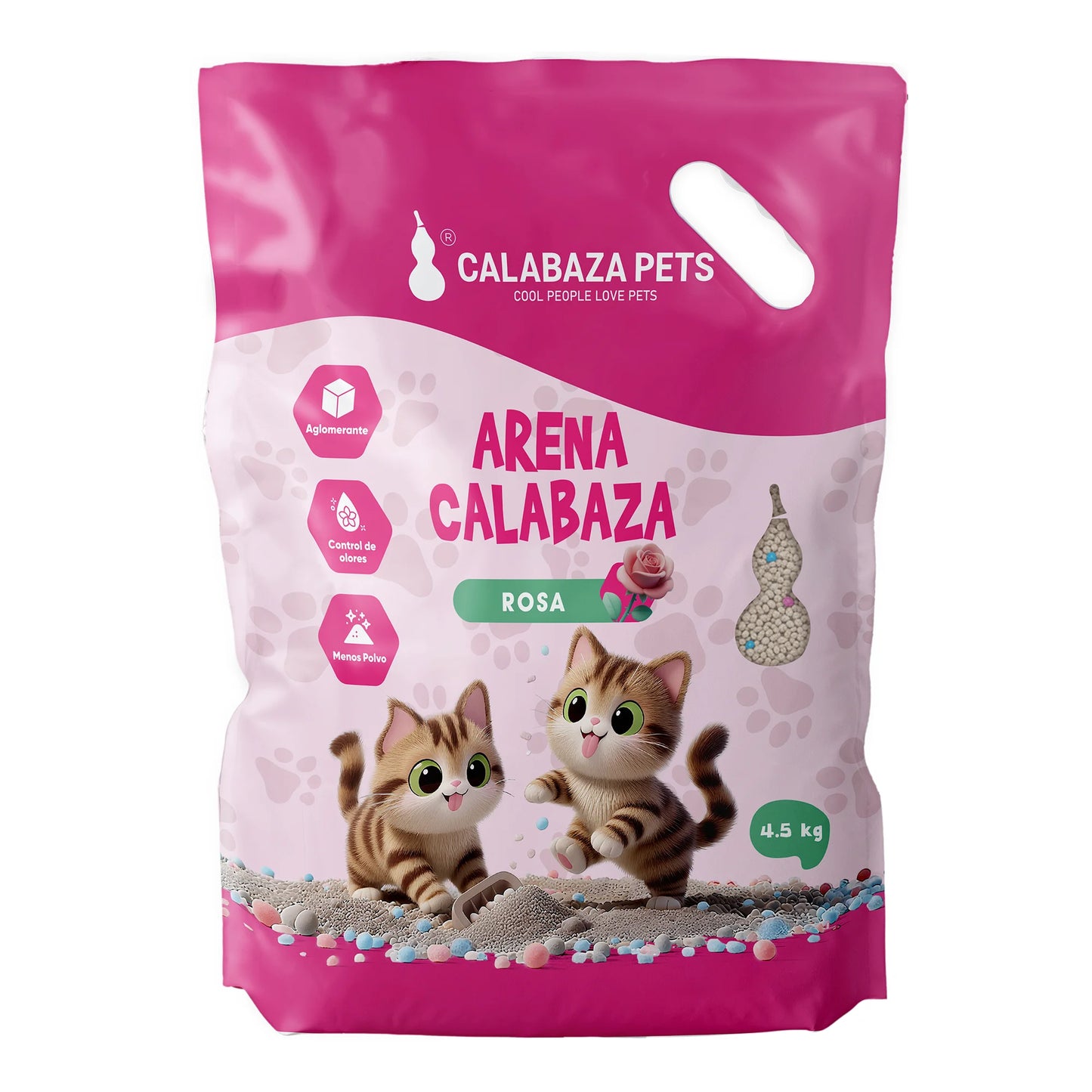 Arena para Gato - Calabaza Pets Rosa